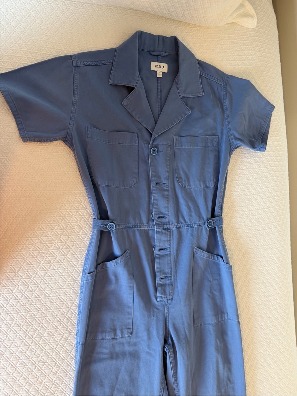 Pistola Classic Blue Utility Jumpsuit - Women - Picture 4 of 12